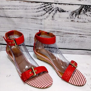 Sperry Topsider Lynnbrook Sandal Red size 9.5‎ Nautical Beach Vacation Travel